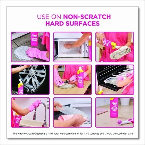 The Pink Stuff Miracle Cream Cleaner, Fruity Scent, 16.9 oz Bottle, 12/Carton