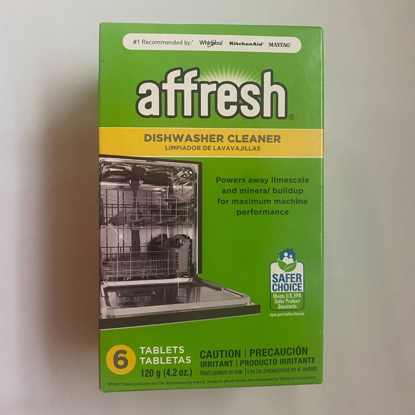 Affresh Dishwasher Cleaner Tablets Pack of 2 Dissolving Tablets Total 12 Tablets
