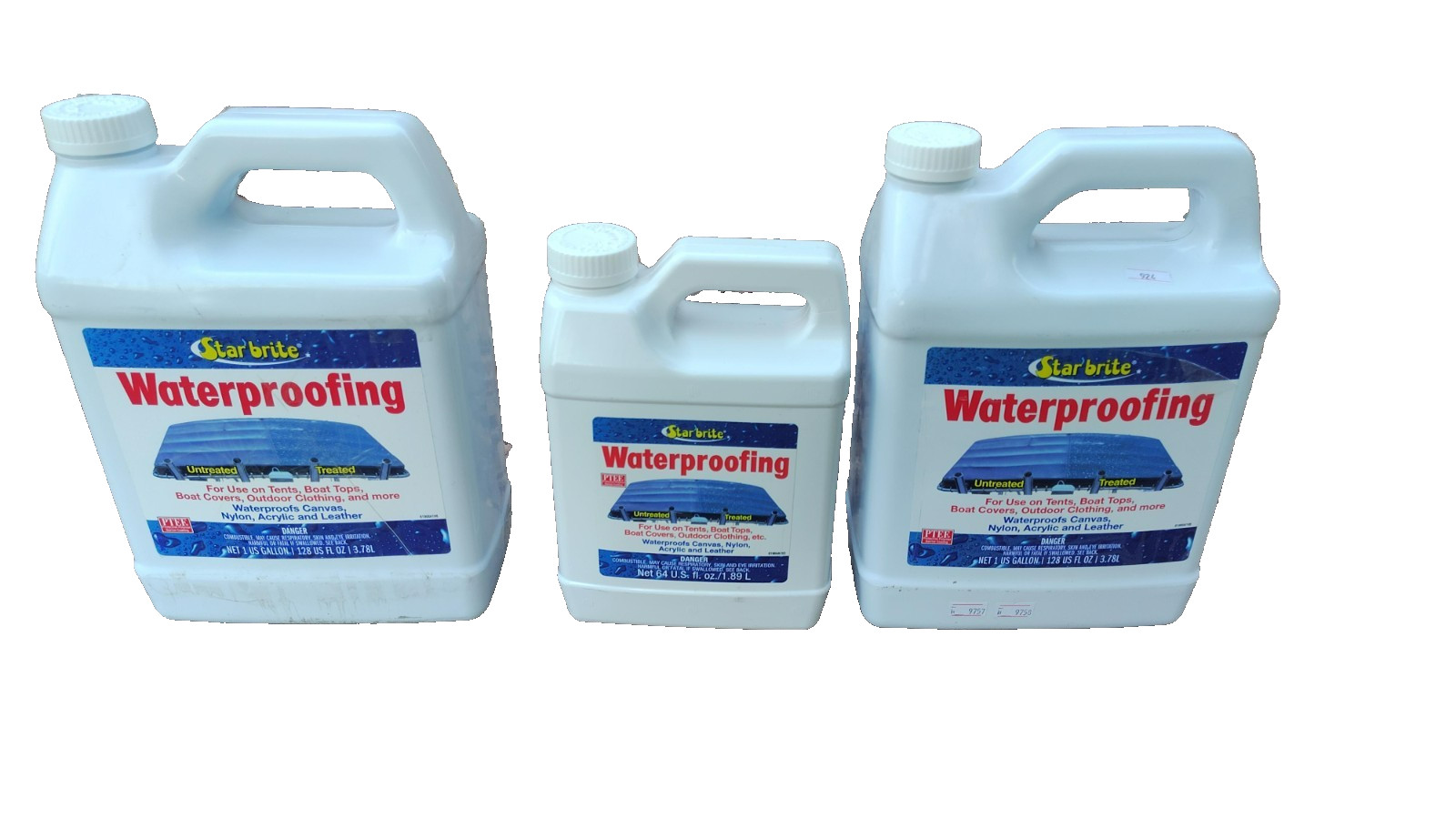 Star Brite Waterproofing 3 Pack Two 1 Gallon One 64oz Marine Fabric New