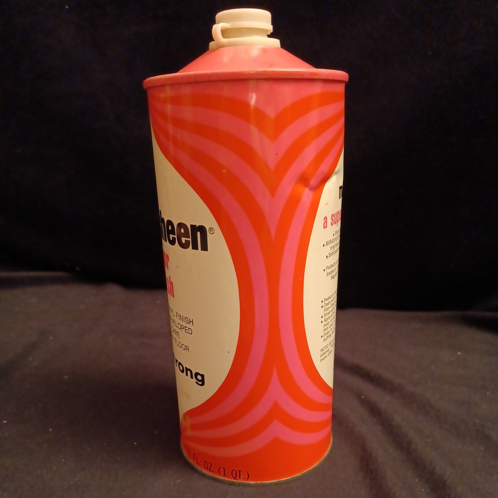 Retro MIRASHEEN Floor Polish Vinyl Finish by Armstrong 32 Fl Oz Almost full