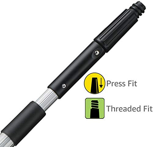 Aluminum 5-11 Foot Telescopic Pole with Removeable Cone and Universal Thread,…