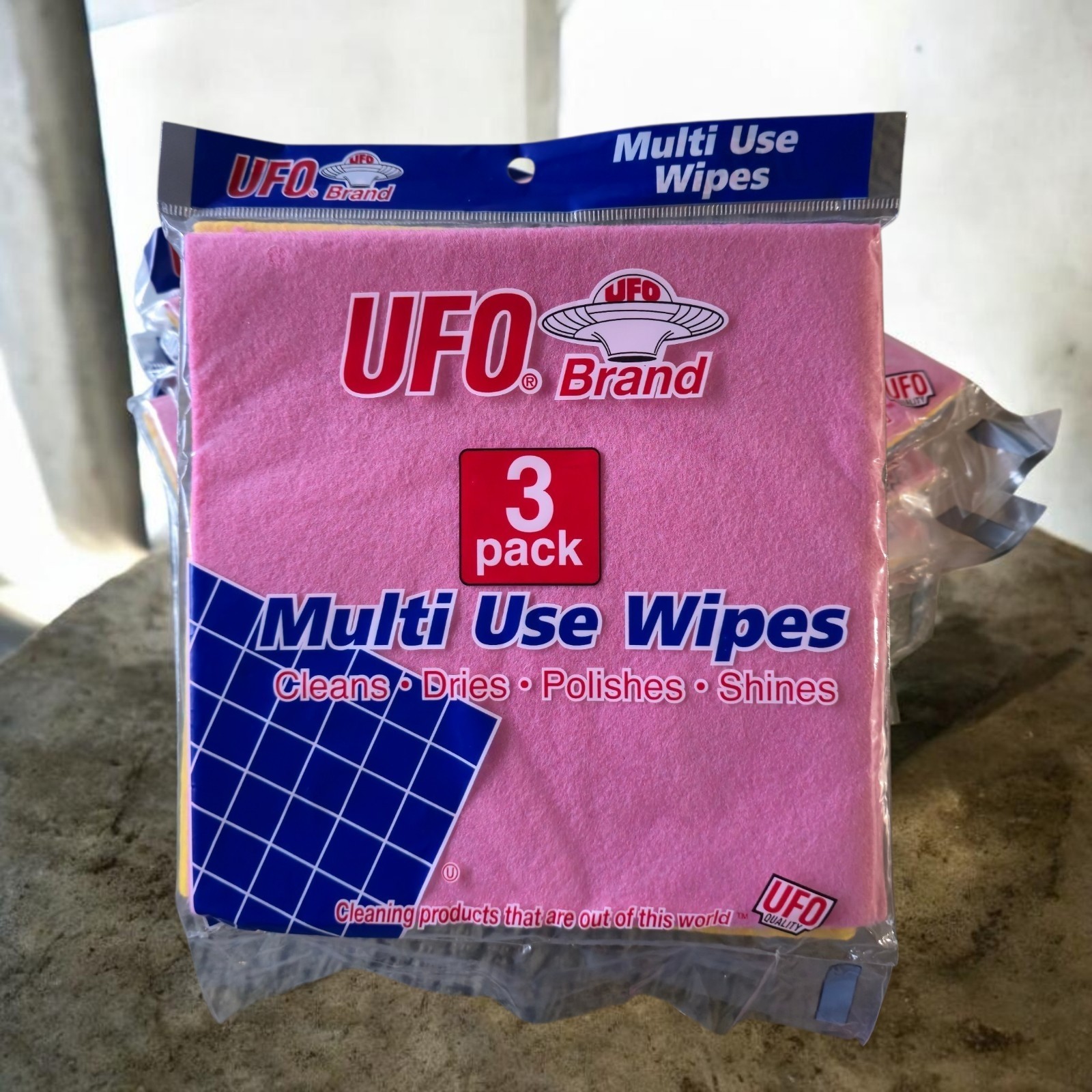 UFO Brand Multi Use Wipes For Cleaning Drying Polishing Shining. Cleaning Wipes