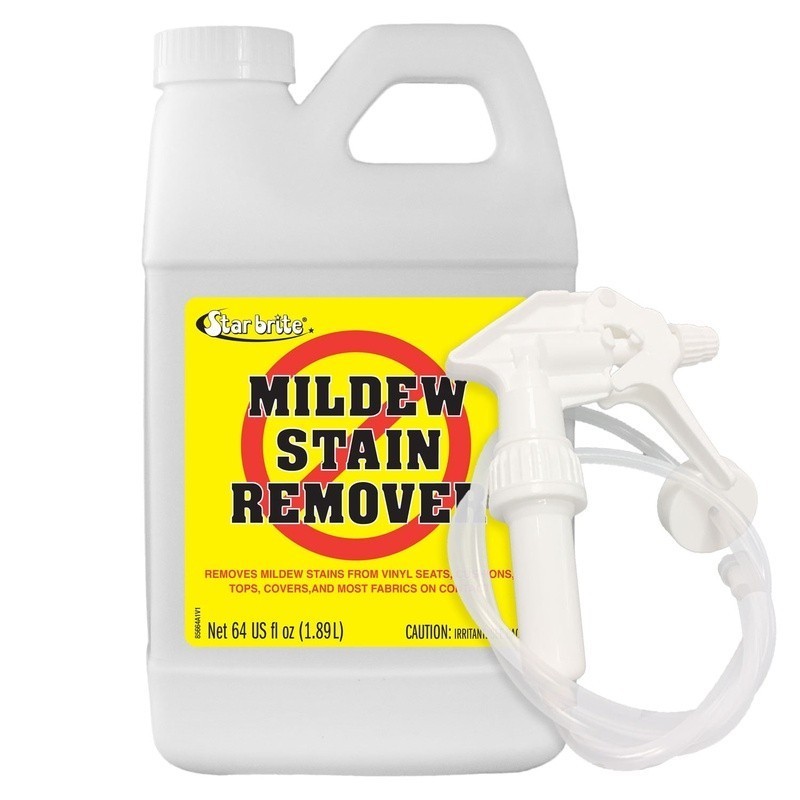 Mold Mildew Stain Remover Cleaner 64oz Multi-Surface Marine Upholstery Spray