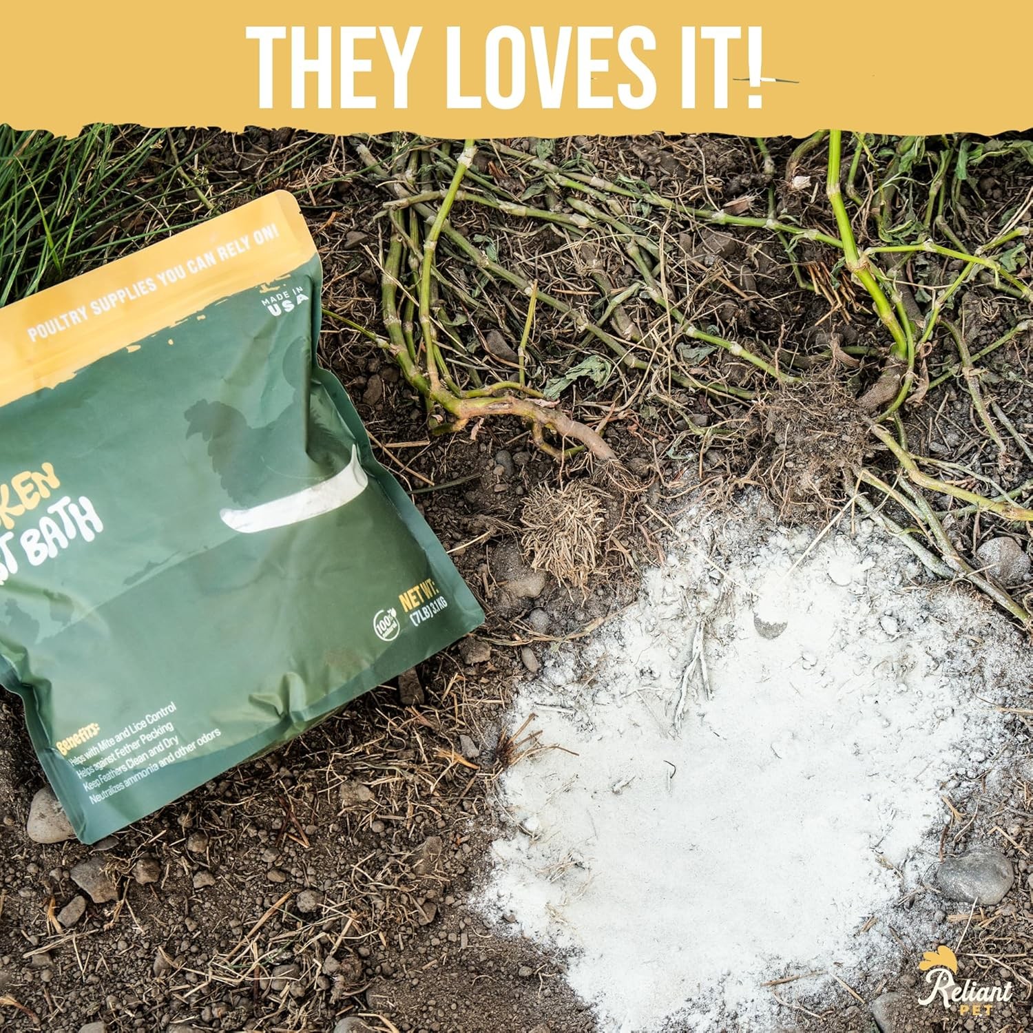 USA Made 7lbs Natural Chicken Dust Bath Kit for Hens and Chickens