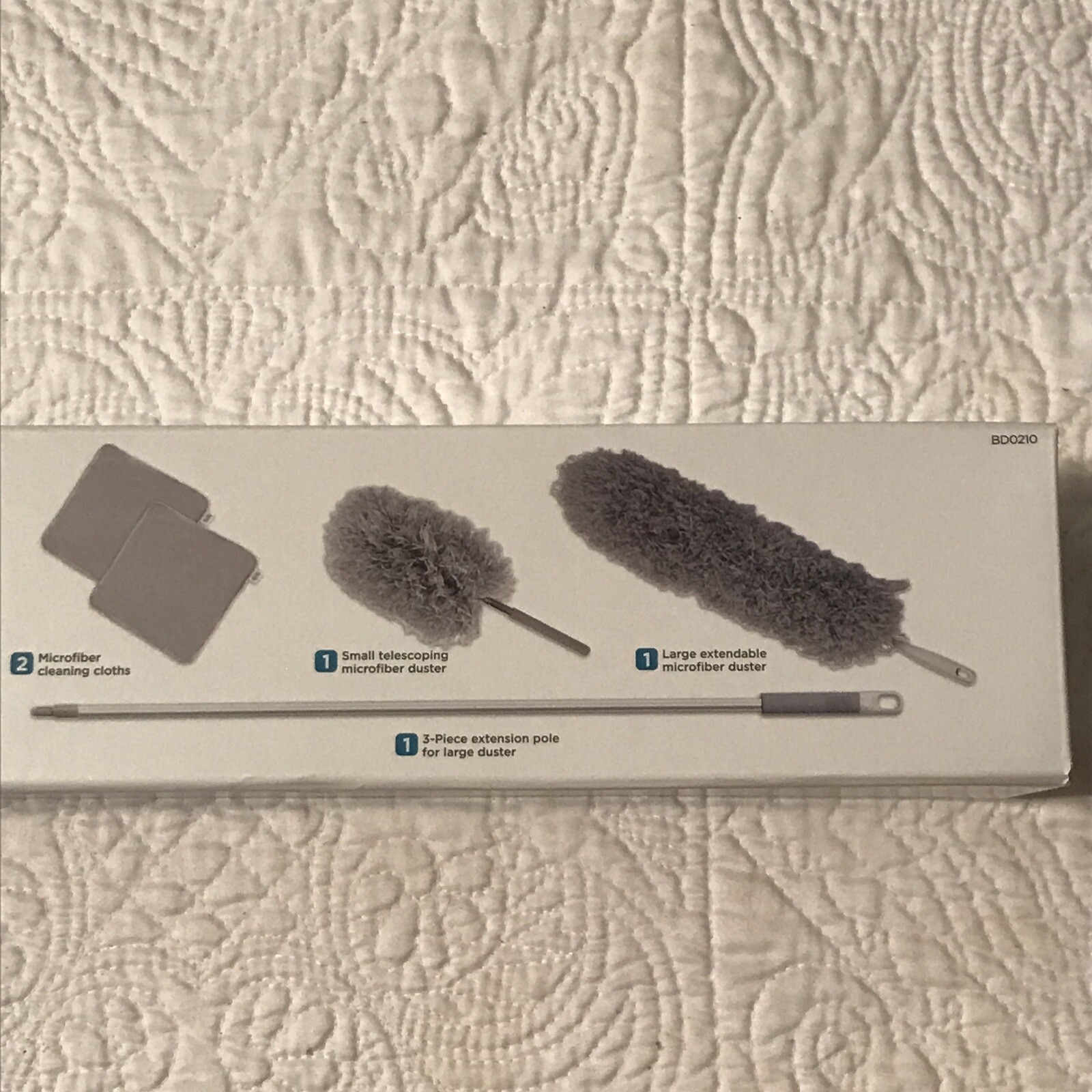 Black & Decker 5 Pc. Microfiber 100” Extendable Pole Woolly Duster Kit NIB