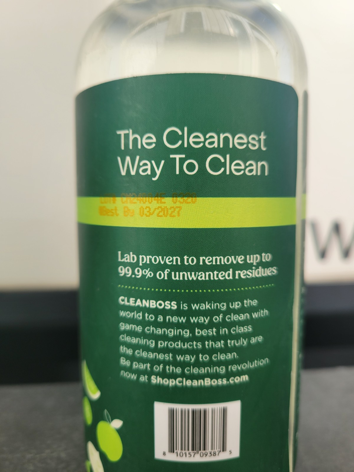 3( Three) CLEAN BOSS Eat Cleaners All Natural Fruit+ Veggie Washes 12fl.oz ea.