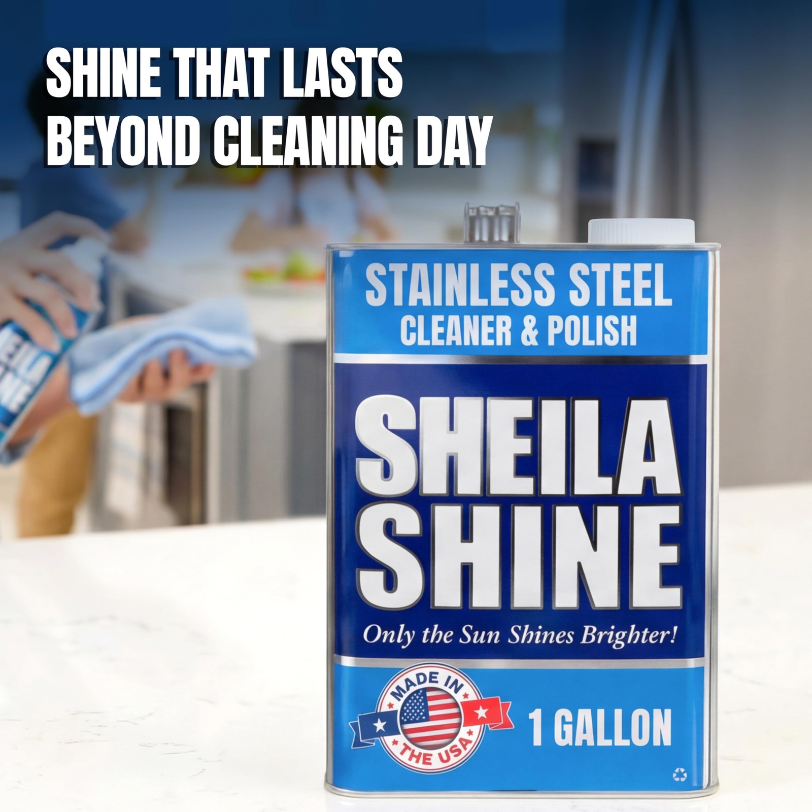 Share Sheila Shine Stainless Steel Cleaner Polish 1 Gallon Appliance