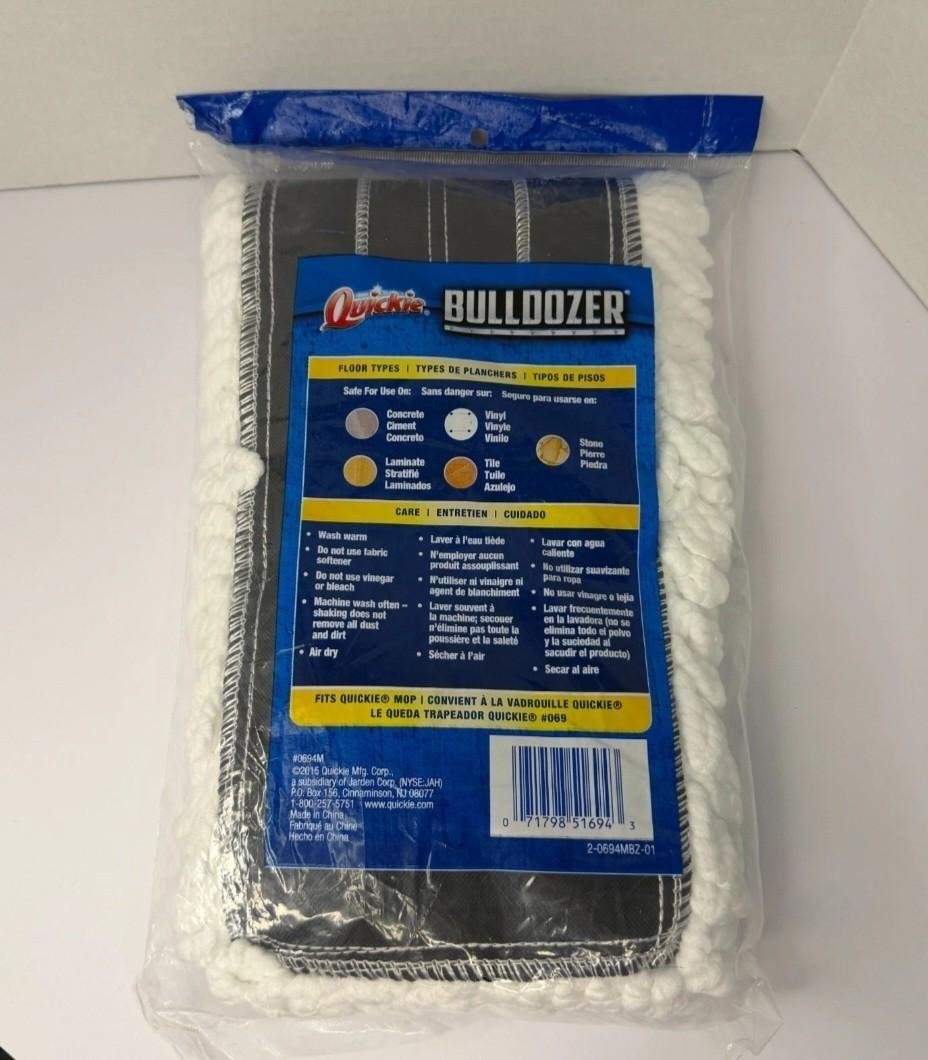 Quickie Bulldozer Microfiber 24″ Dust Mop Refill Model #0694M Washable Reusable
