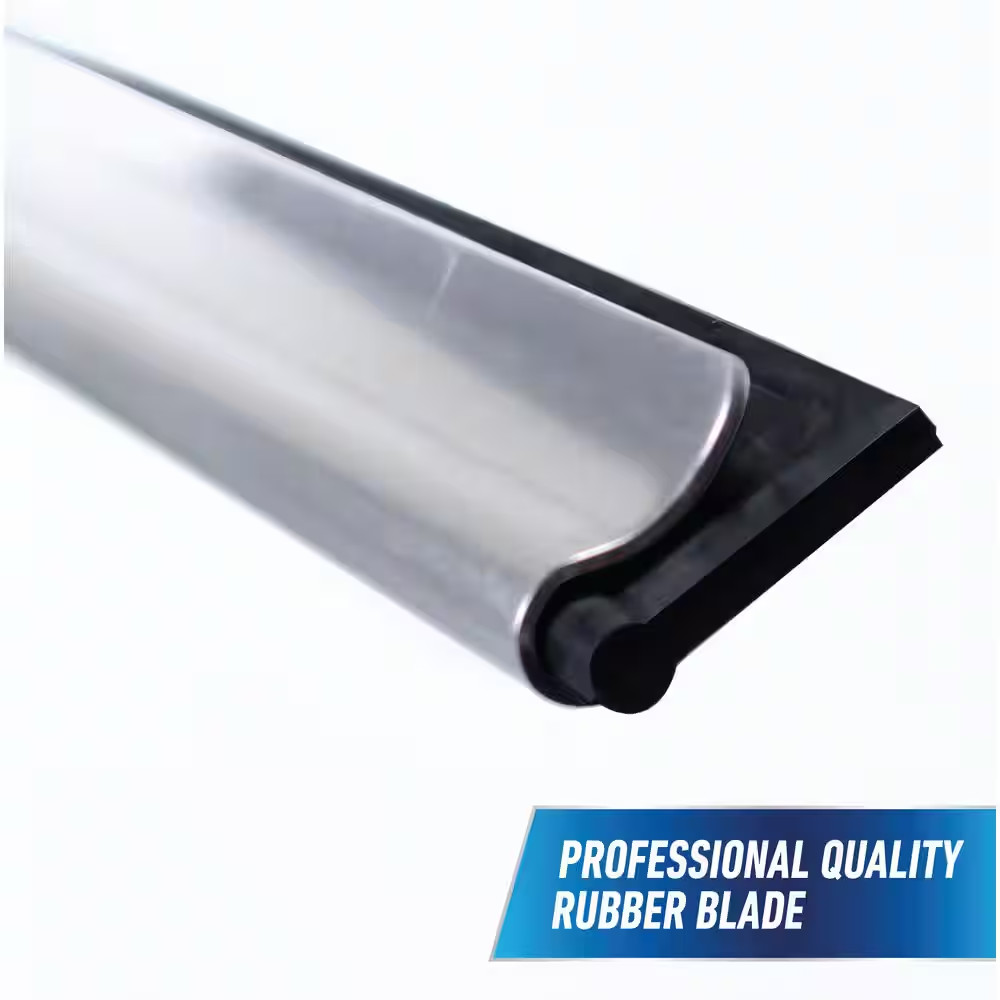 14 In. 2-In-1 Window Cleaner Squeegee and Scrubber Combi (2-Pack)