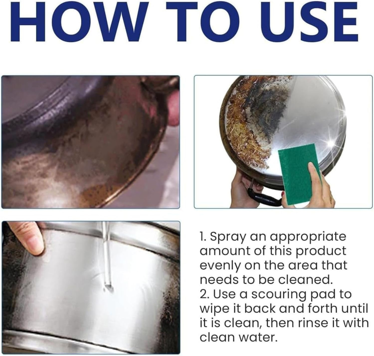 2PCS Spray Splash Cleaner, Splash Foam Spray All Purpose Cleaner, Suitable for C