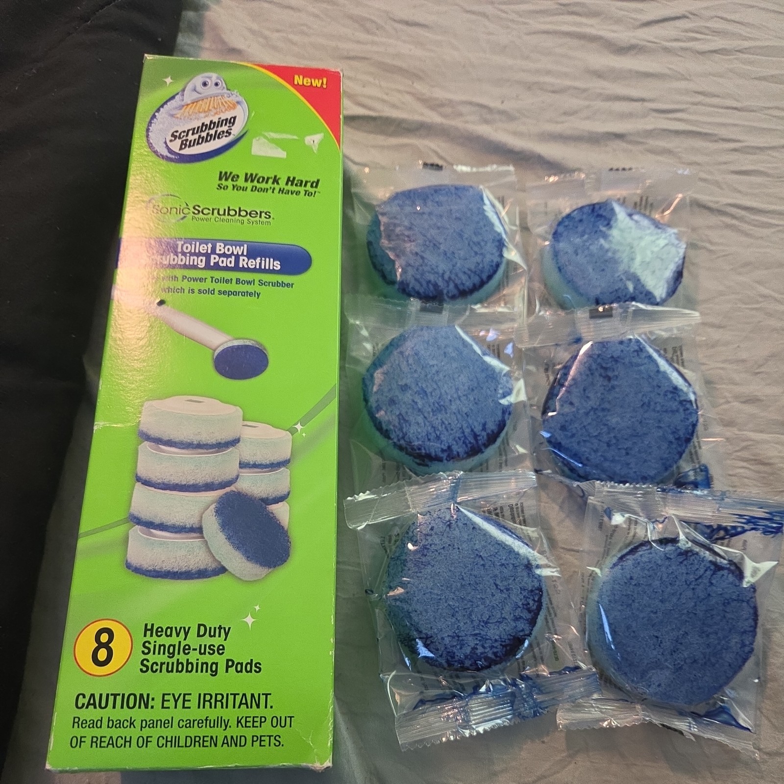 Scrubbing Bubbles Sonic Scrubbers Pad Refills 6 Count 2010 Cleaning New