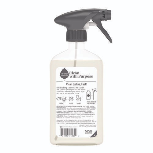 Seventh Generation Foaming Dish Spray, Mandarin Orange Scent, 16 oz Bottle