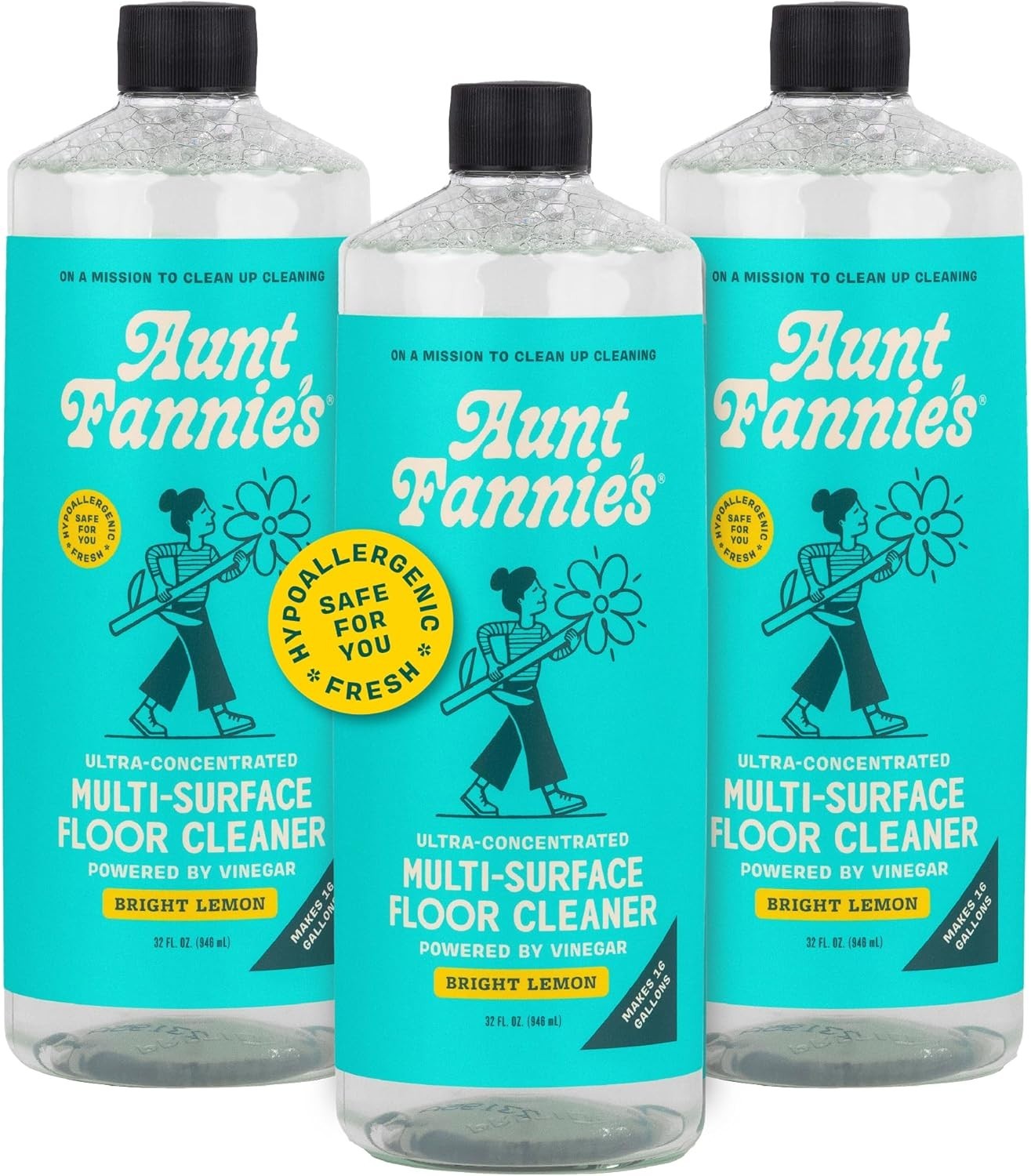 Eco-Friendly Multi-Surface Floor Cleaner – Concentrated Vinegar Solution, 32 oz