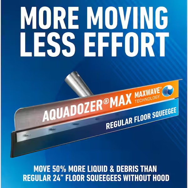 24 Inch Heavy Duty Floor Squeegee Water Removal Garage Concrete Cleaning Tool