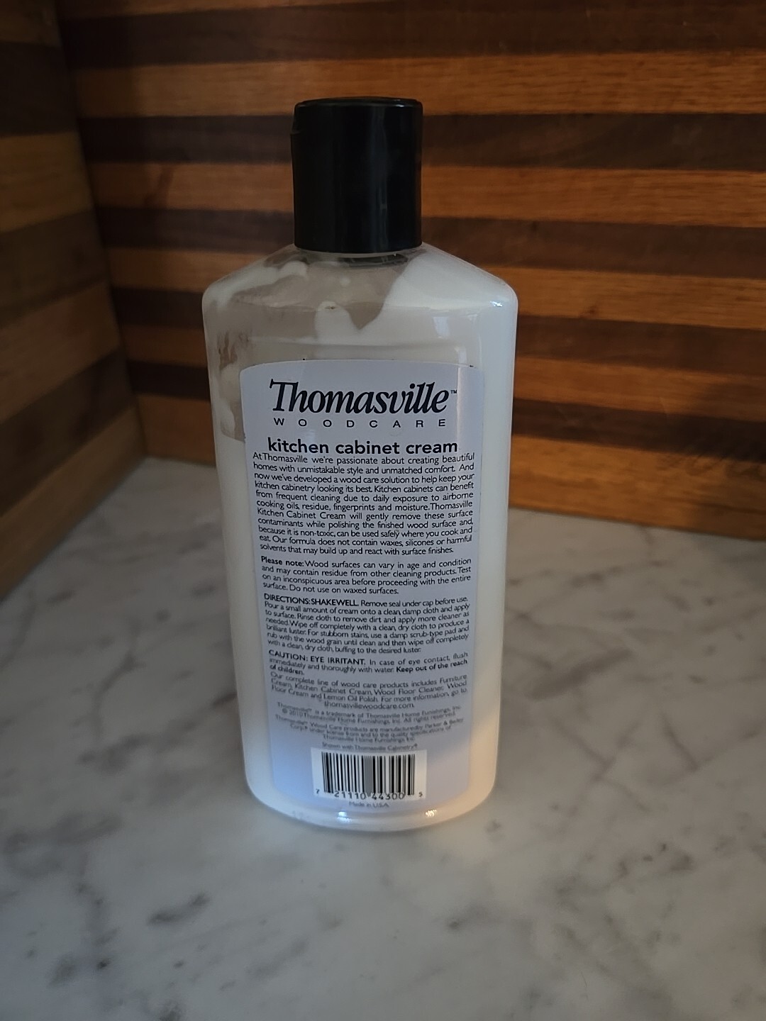 Thomasville Kitchen Cabinet Cream 12 oz Cleans Protects – 1/2 FULL