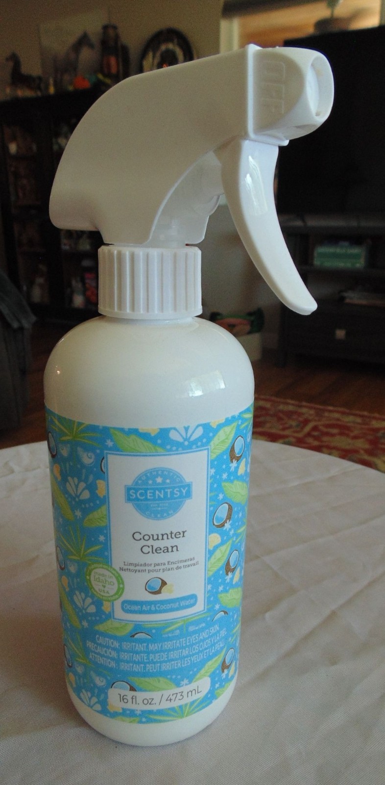 Scentsy Ocean Air & Coconut Water Counter Clean Spray 16fl oz RETIRED Scent