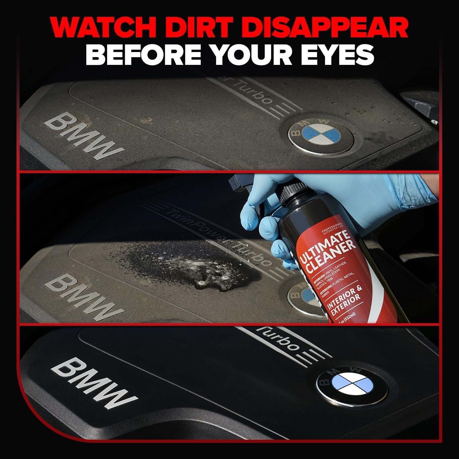 Interior Cleaner – Removes Stains & Deep Cleans Car Seats, Leather, Fabric, Upho