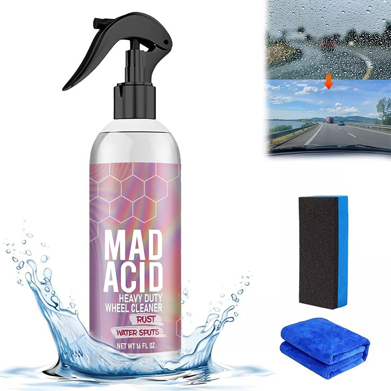 3X Heavy-Duty Wheel Cleaner, Water Spot Remover for Car,Glass Cleaner