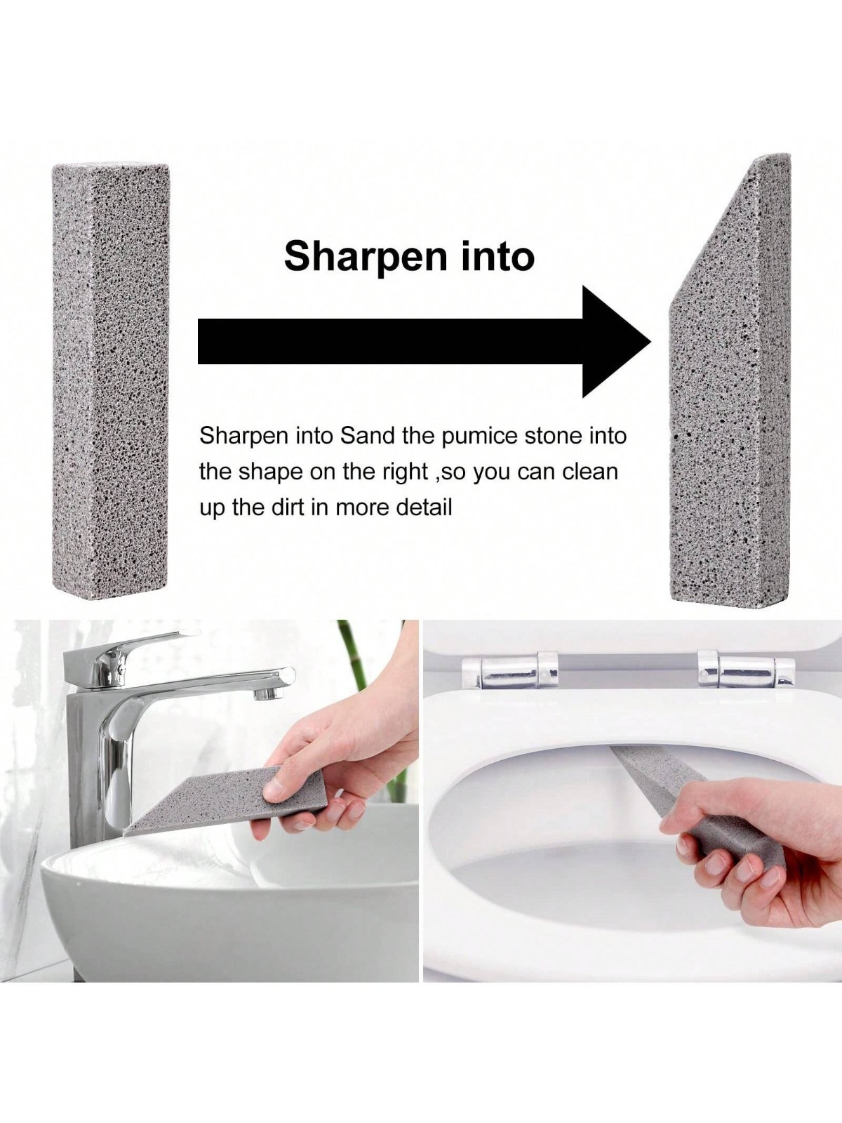 36 Pack Pumice Stone for Toilet Bowl Cleaning，Scouring Stick Remove Toilet Bowl