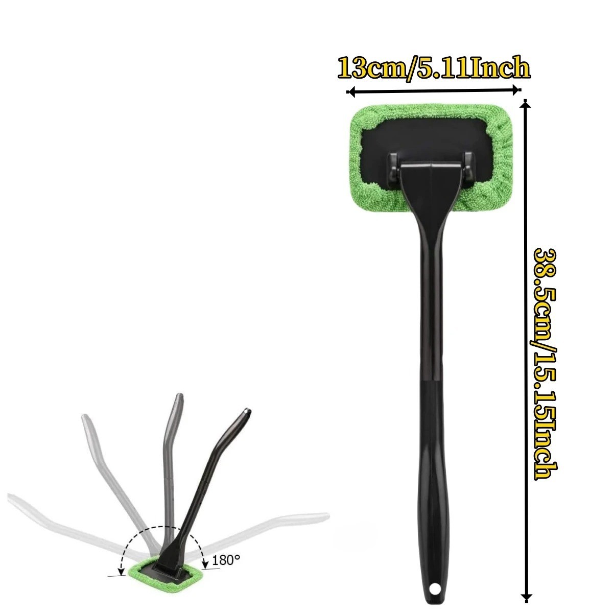 Window Windshield Cleaning Tool Microfiber Car Wiper Cleaner Glass Brush 1 Pack