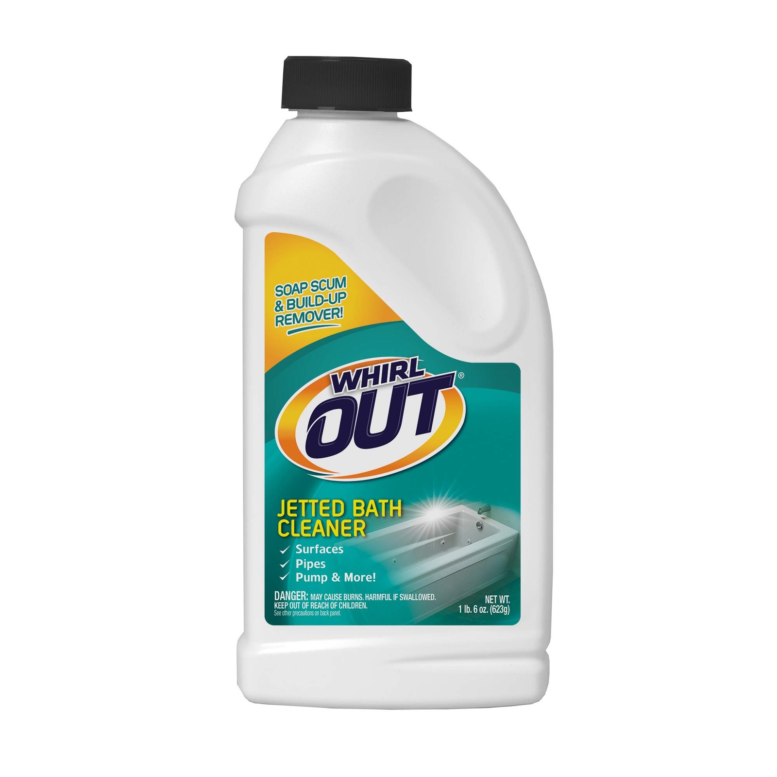 Out Jetted Bath And Hot Tub Cleaner, 22 Ounce, White, Wo06n