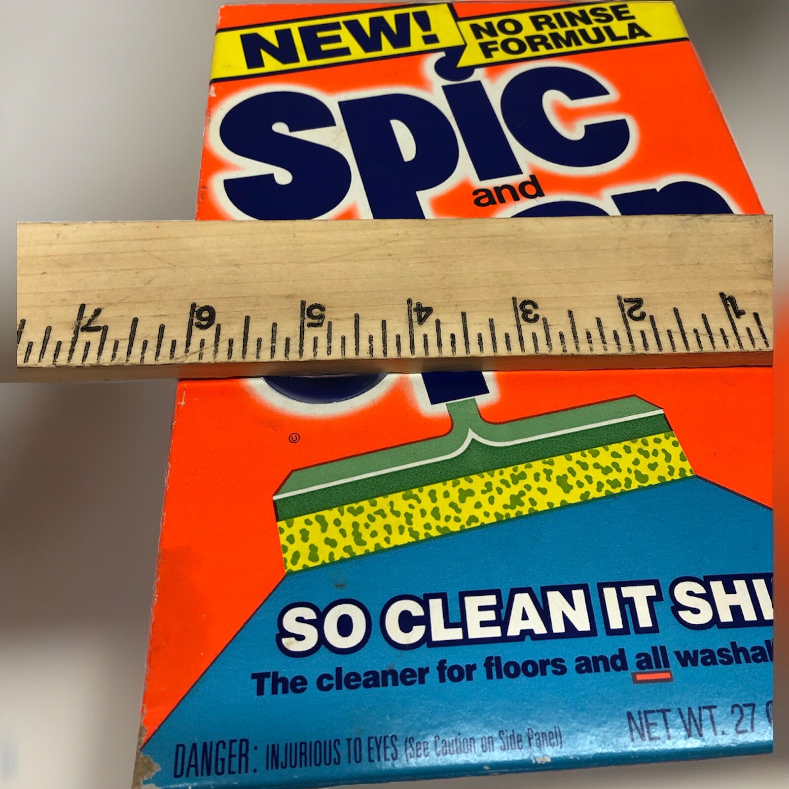 Vtg Spic and Span Giant size Movie Prop All Purpose Cleaner 27 Oz Box Empty
