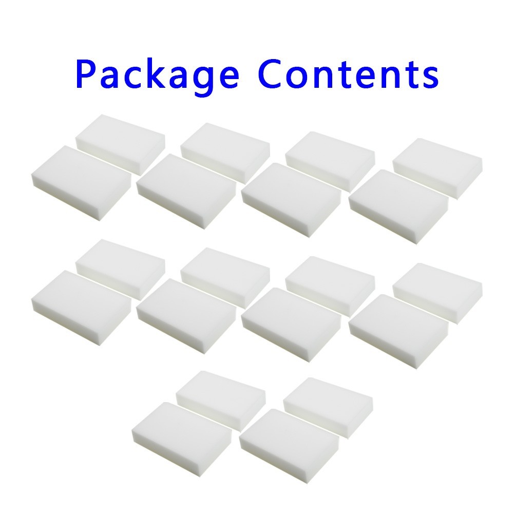 20* Sponge Eraser Cleaning Multi-functional Foam Cleaner Kitchen Tool White Set