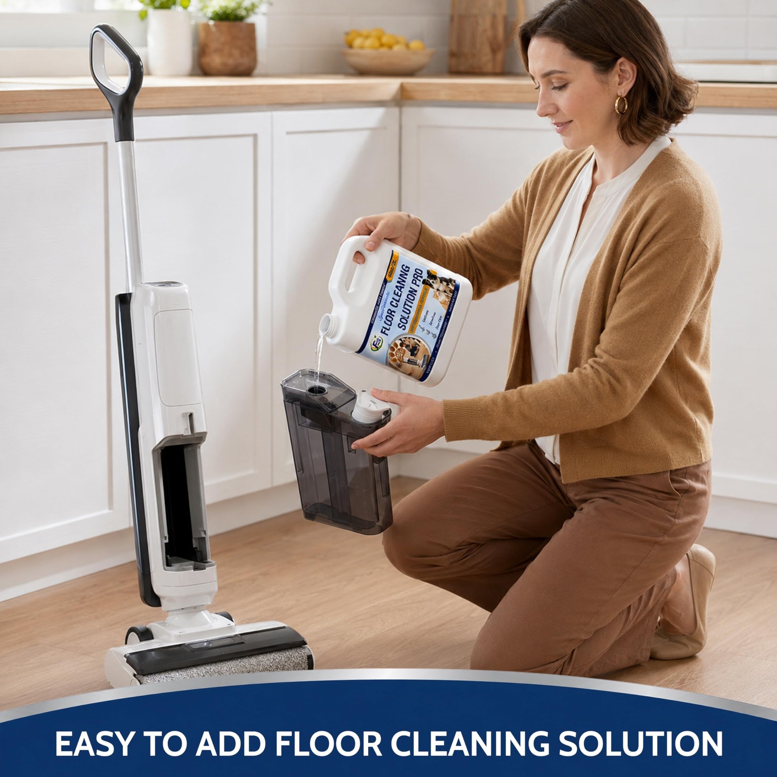 Floor Cleaning Solution Refill with Tineco, 68 fl oz Unscented, Pet Urine Odo…