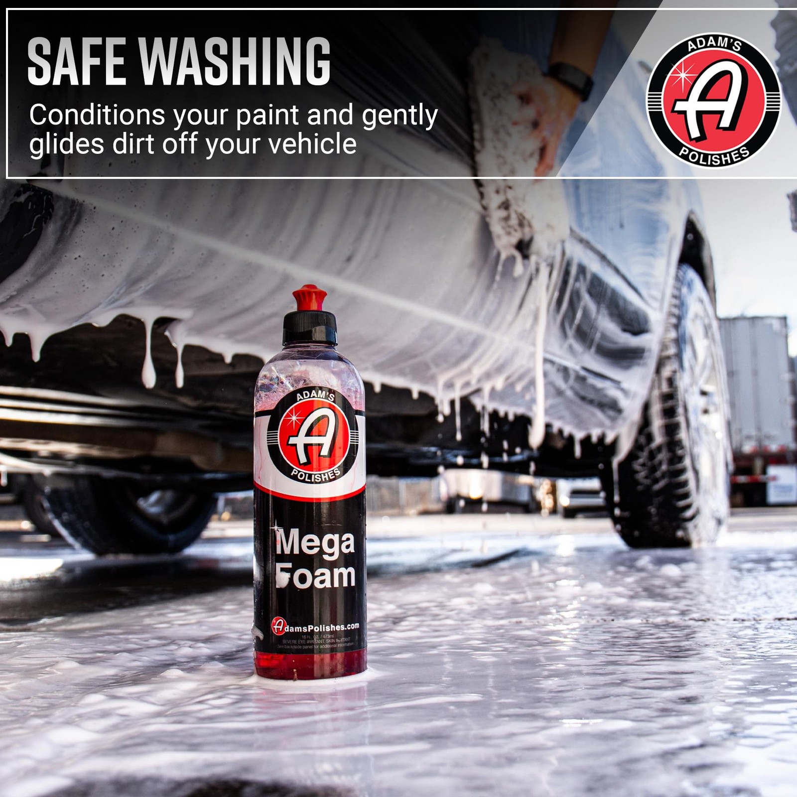 Adam’s Mega Foam (16oz) – pH Neutral Car Soap For Car Washing, Concentated Fo…