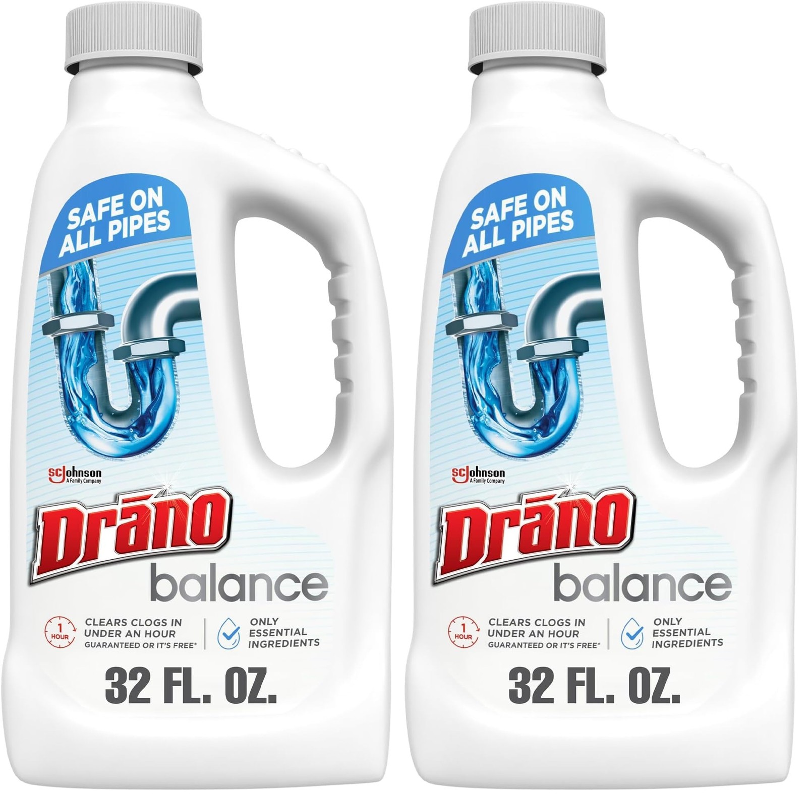 Drano Balance Drain Clog Remover and Cleaner, Non-Corrosive Formula, Safe on…