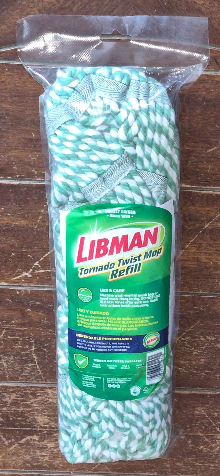 LIBMAN TORNADO TWIST Mop Refill -Machine Washable- #02162