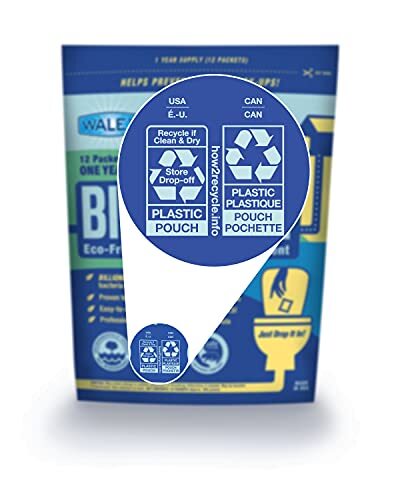 Premium Bio-Active Septic Tank Treatment with a One-Year Supply of Helpful Bacte