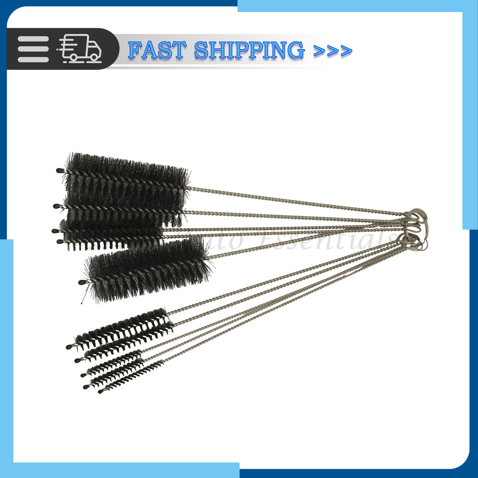 10PCS Set Nylon Small Long Cleaning Straw Brush Cleaner Bottle Tube Pipe US