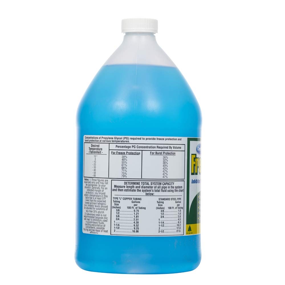 ComStar Freeze Safe,1 Gallon, Propylene Glycol Anti-Freeze with Blue Color & …