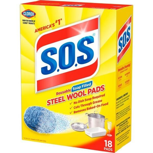 Steel Wool Soap Pads 18 Pack Scouring Cleaning Pads 2 Boxes