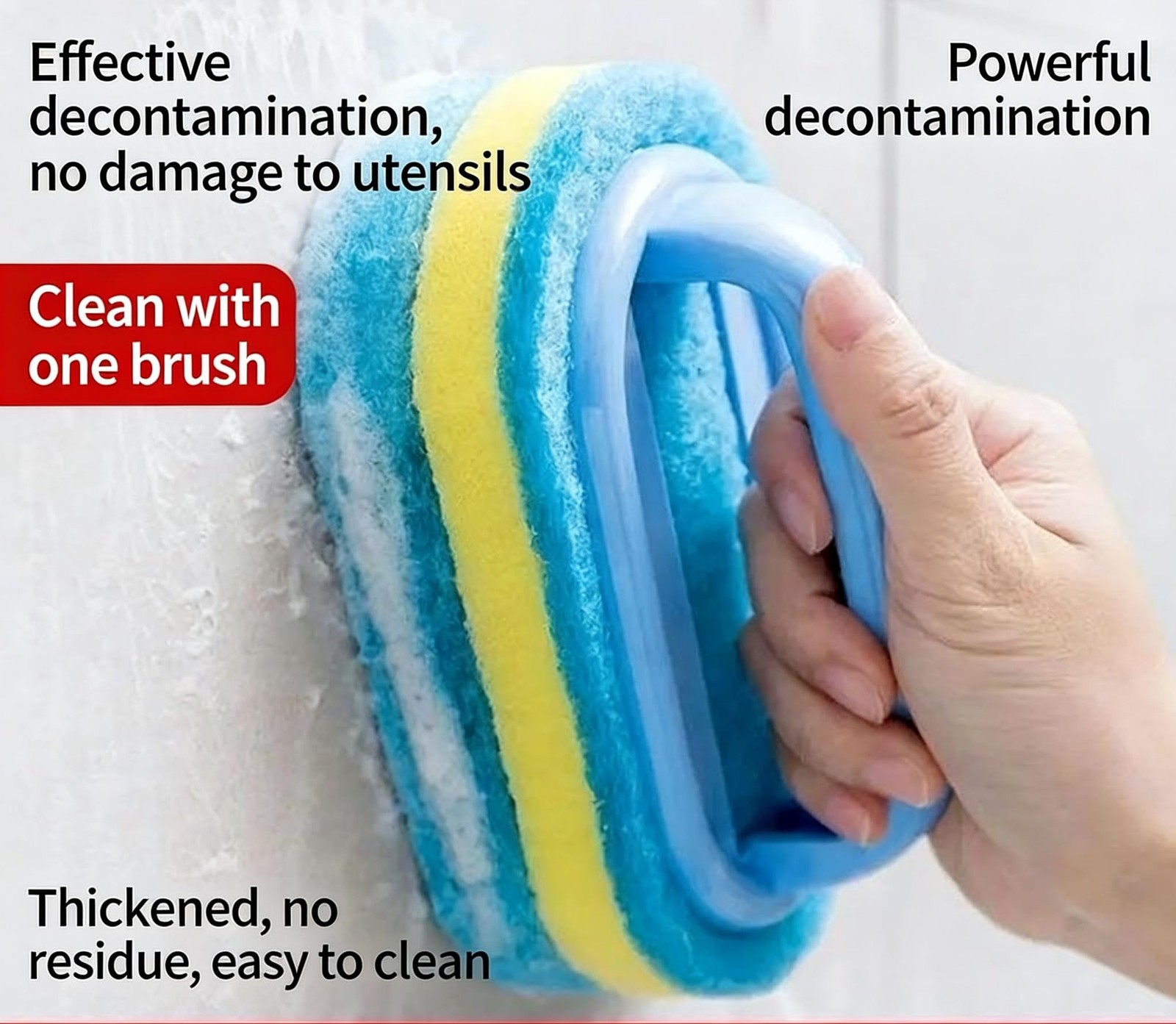 Thickened Blue Model Set Product, MultiFunctional Handheld Cleaning Sponge Br…