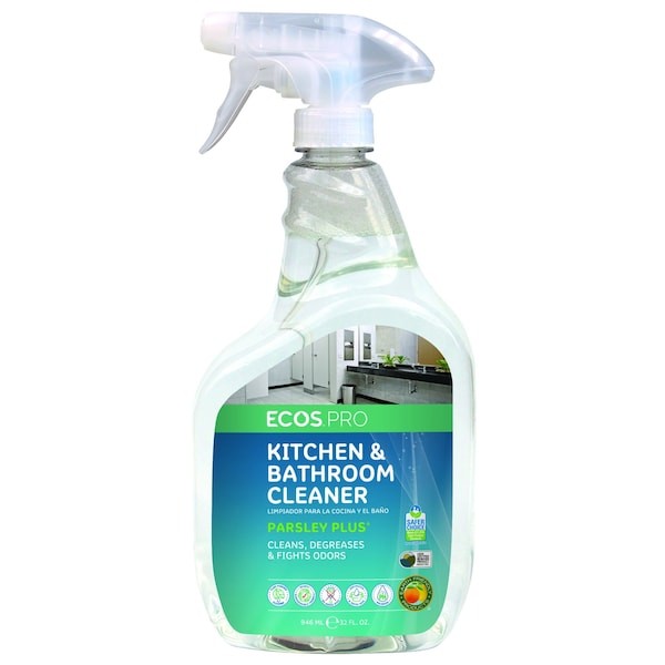 Ecos Pro Pl9746/6 Kitchen And Bathroom Cleaner, Gray, 32 Oz