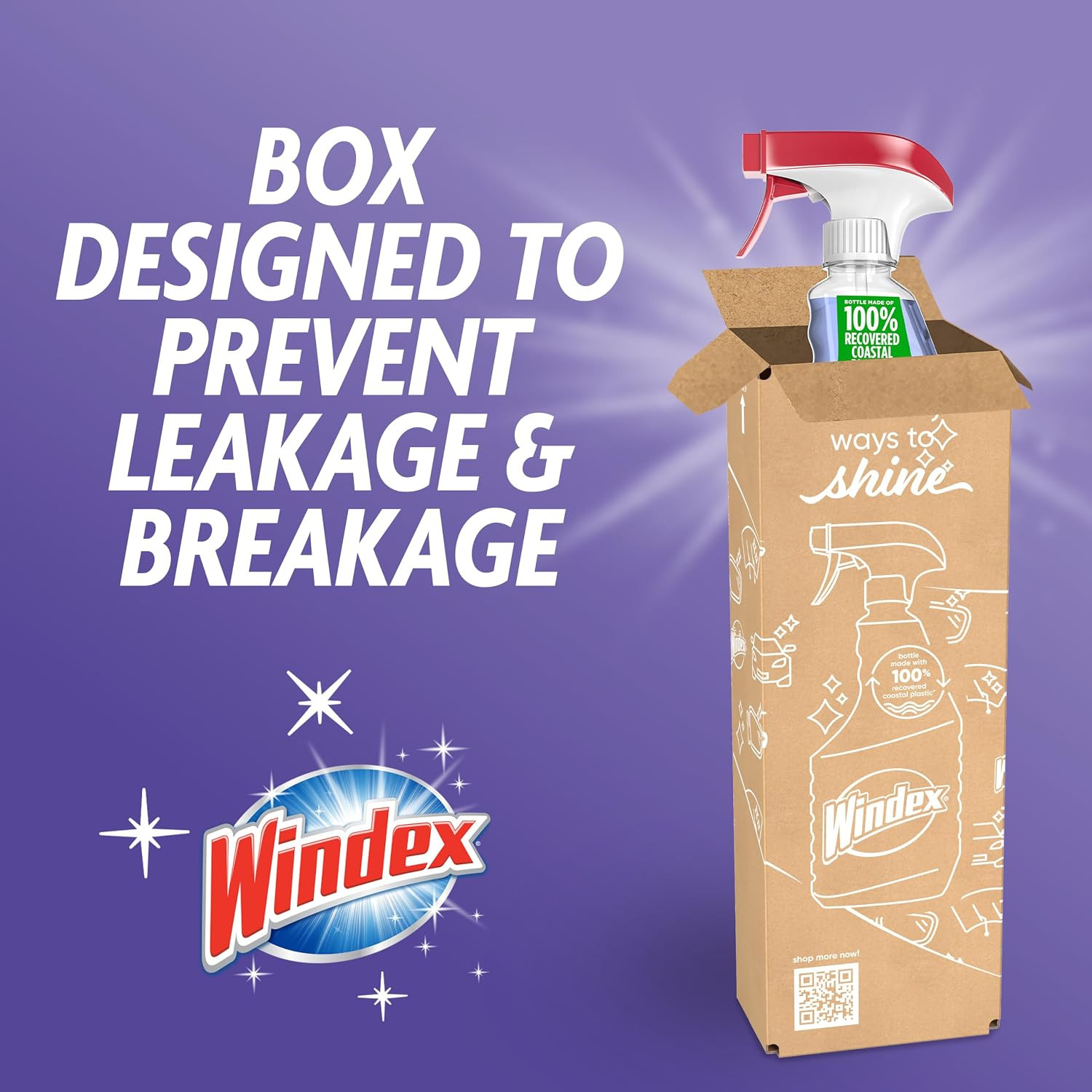Windex Automotive Car Window and Glass Cleaner, Streak-Free Shine for Car Glass
