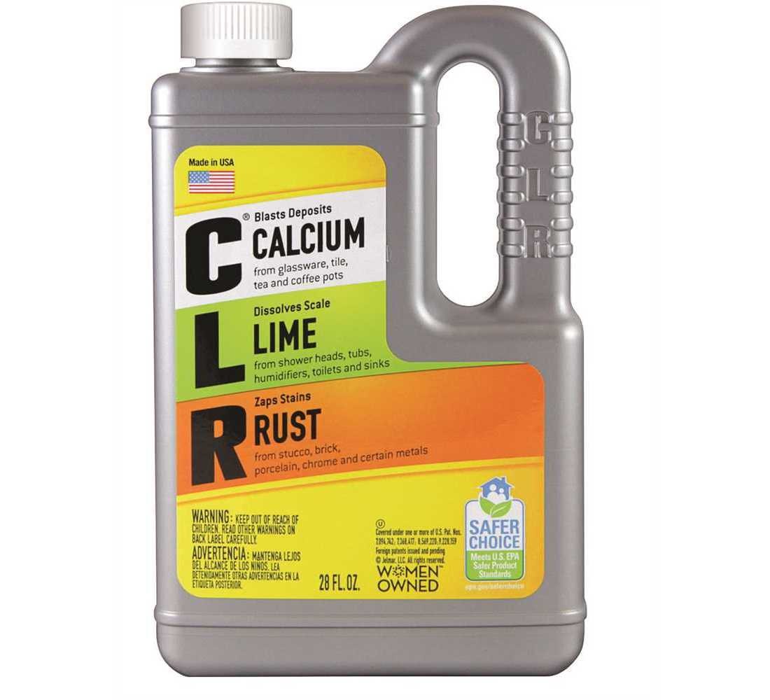 CLR CL-12 Calcium/Lime/Rust Cleaner, 28 oz, Liquid, Slightly Acidic, Lime Green