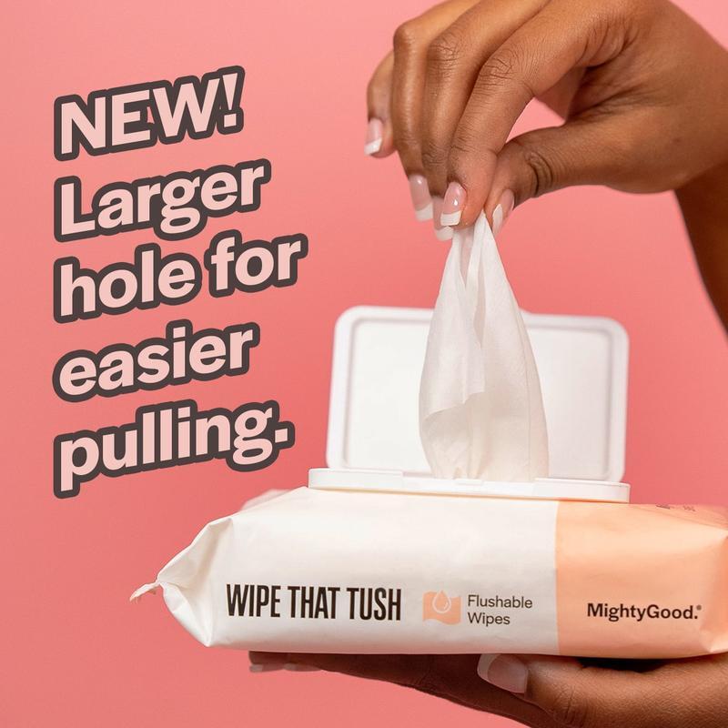 Flushable Wipes Hypoallergenic Aloe Infused Septic Safe 150 Count 3 Pack New