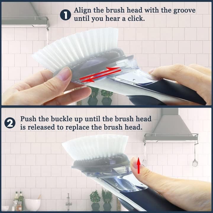 Dish Cleaning Soap Dispensing Brush Refills for OXO Dish Brush – 8 Pack Brush He