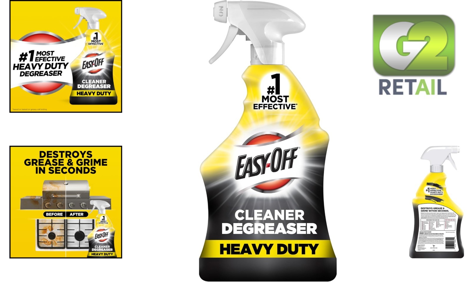 Efficient Heavy Duty Kitchen Degreaser Spray – 32 Oz Non-Porous Surface Cleaner