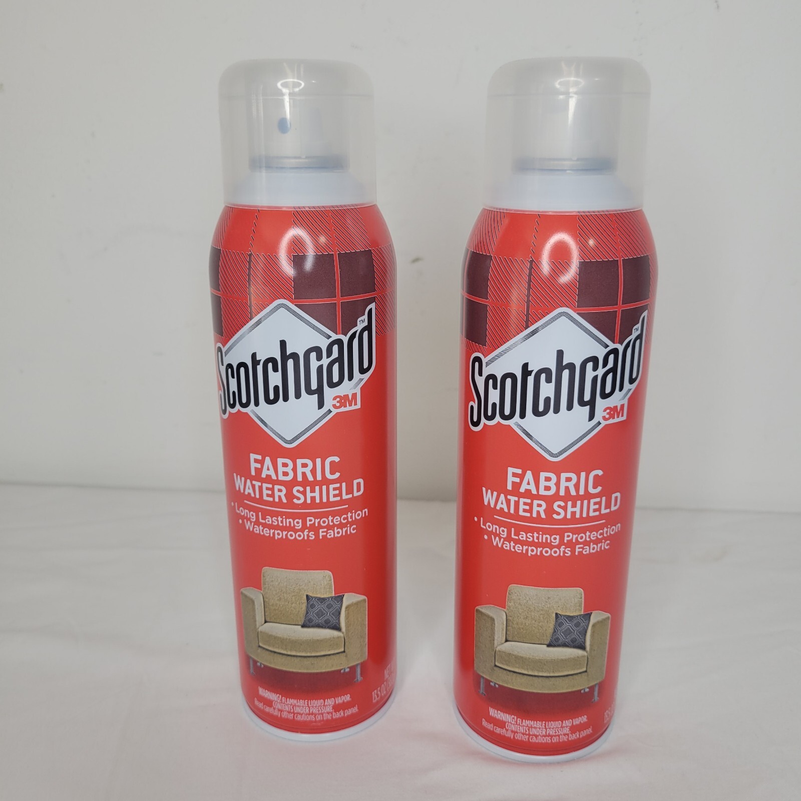 (2-Pack) 3M Scotchgard FABRIC WATER SHIELD Waterproof Clothes Upholstery 13.5oz