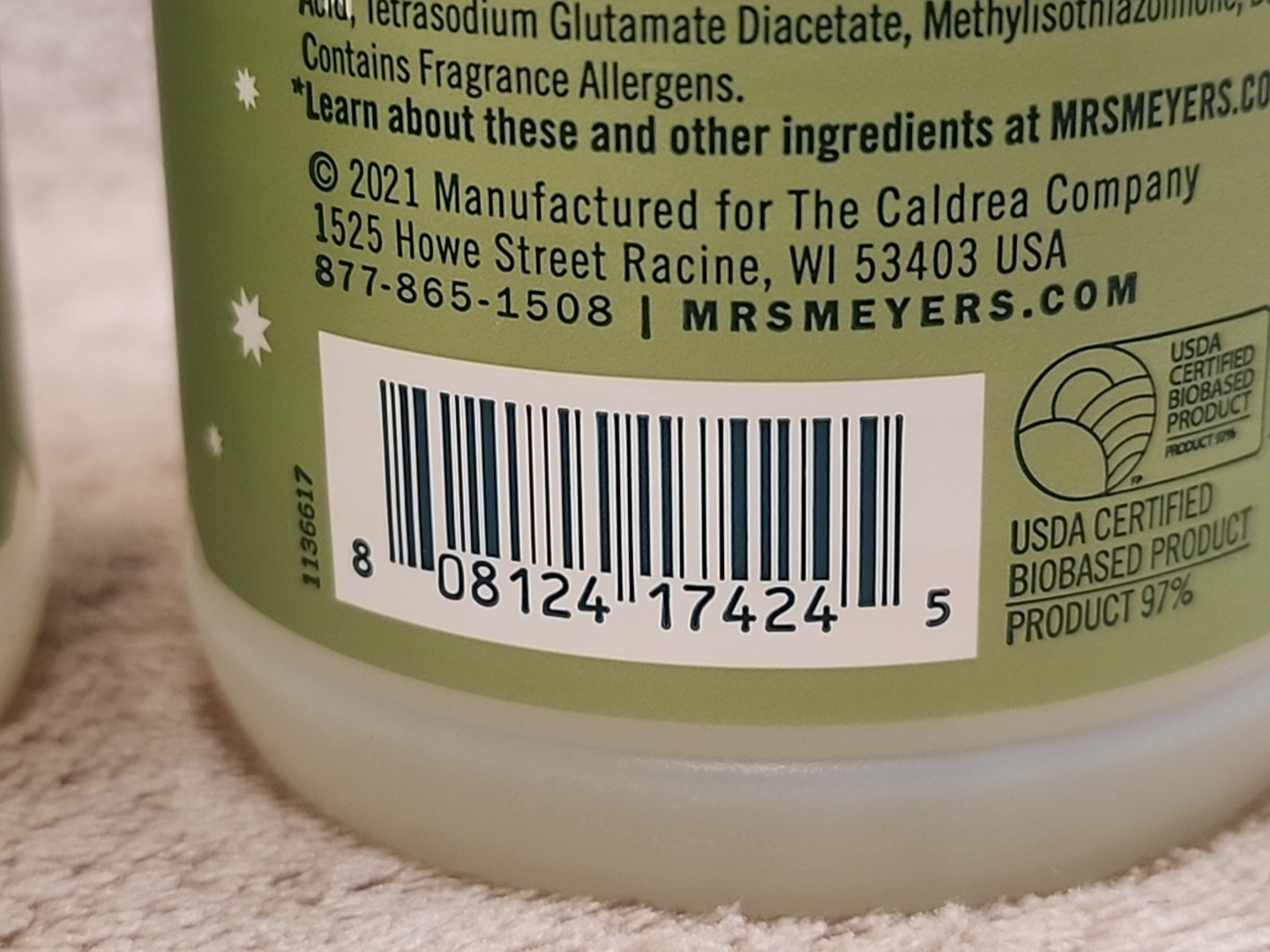 Lot of 4: Mrs Meyer’s Clean Day IOWA PINE Multi-Surface Everyday Cleaner, 16 oz