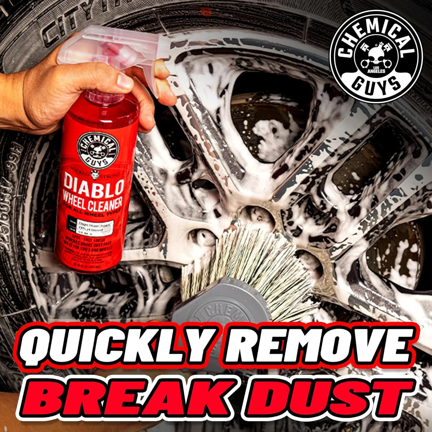 Chemical Guys Diablo Wheel Cleaner Spray – 2 Pack 16 oz Bottles, Safe on All Whe