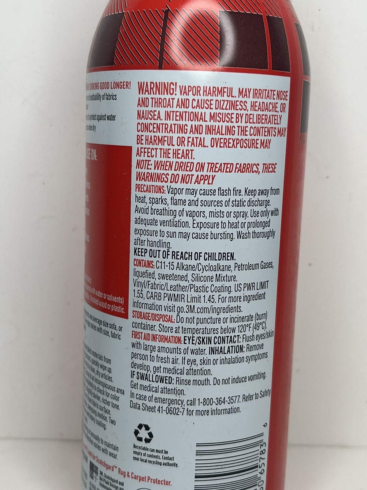 6 Cans 3M Scotchgard Transparent Fabric Water Shield Dries Clear & Oderless 10oz