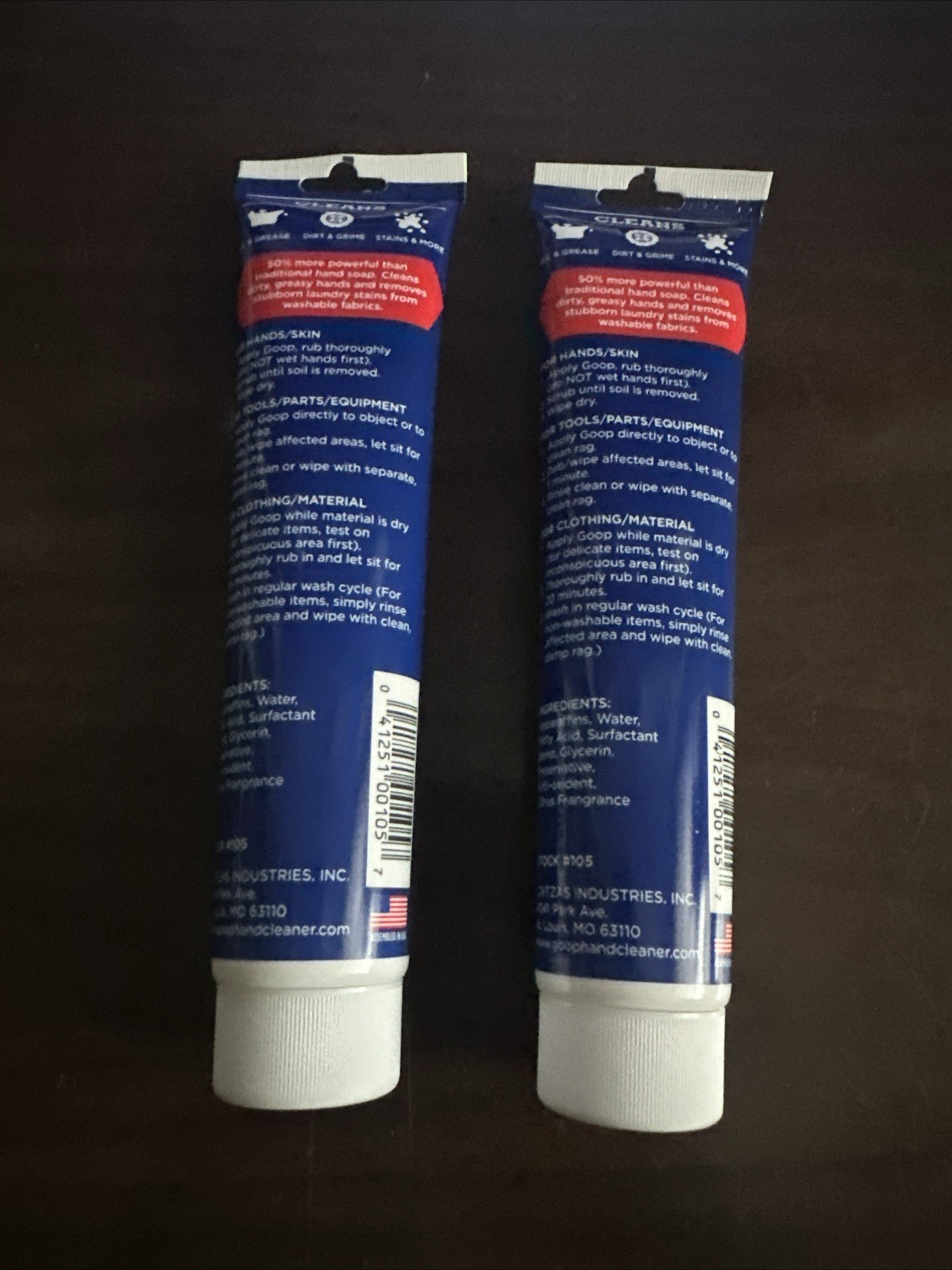 Goop 5 Oz Hand Cleaner Tube New Original Cream Formula
