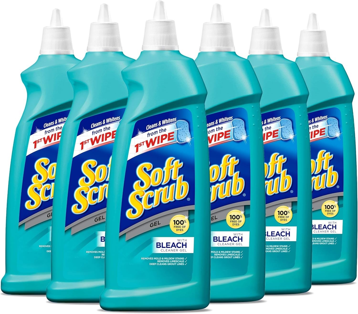 NEW PACK OF 6 Gel with Bleach Cleaner, 28.6 Ounces(FREE & FAST SHIPPING)