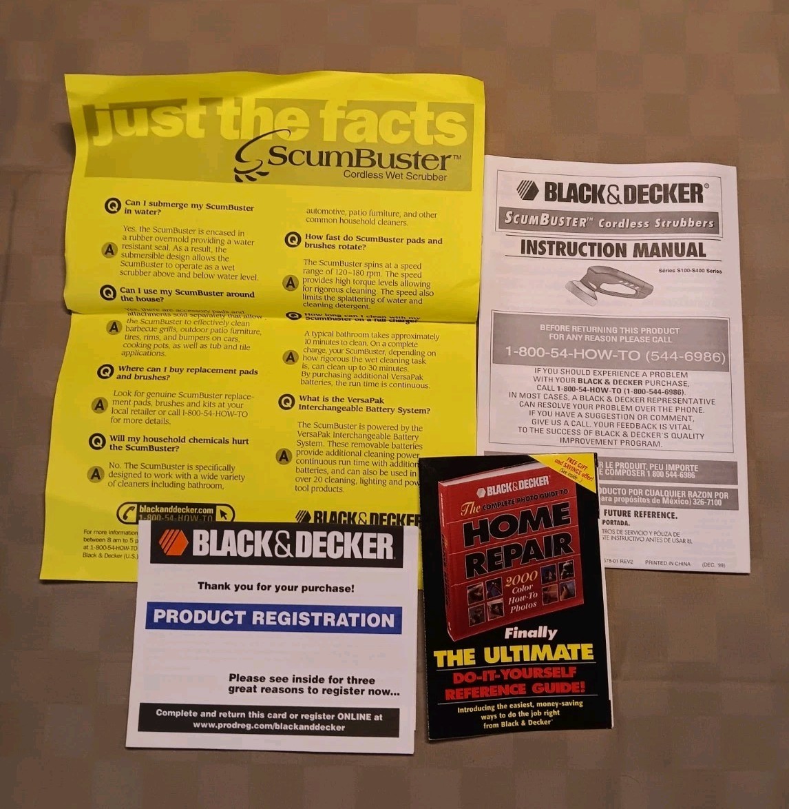 New Black and Decker Scumbuster Discontinued Cordless Wet Scrubber
