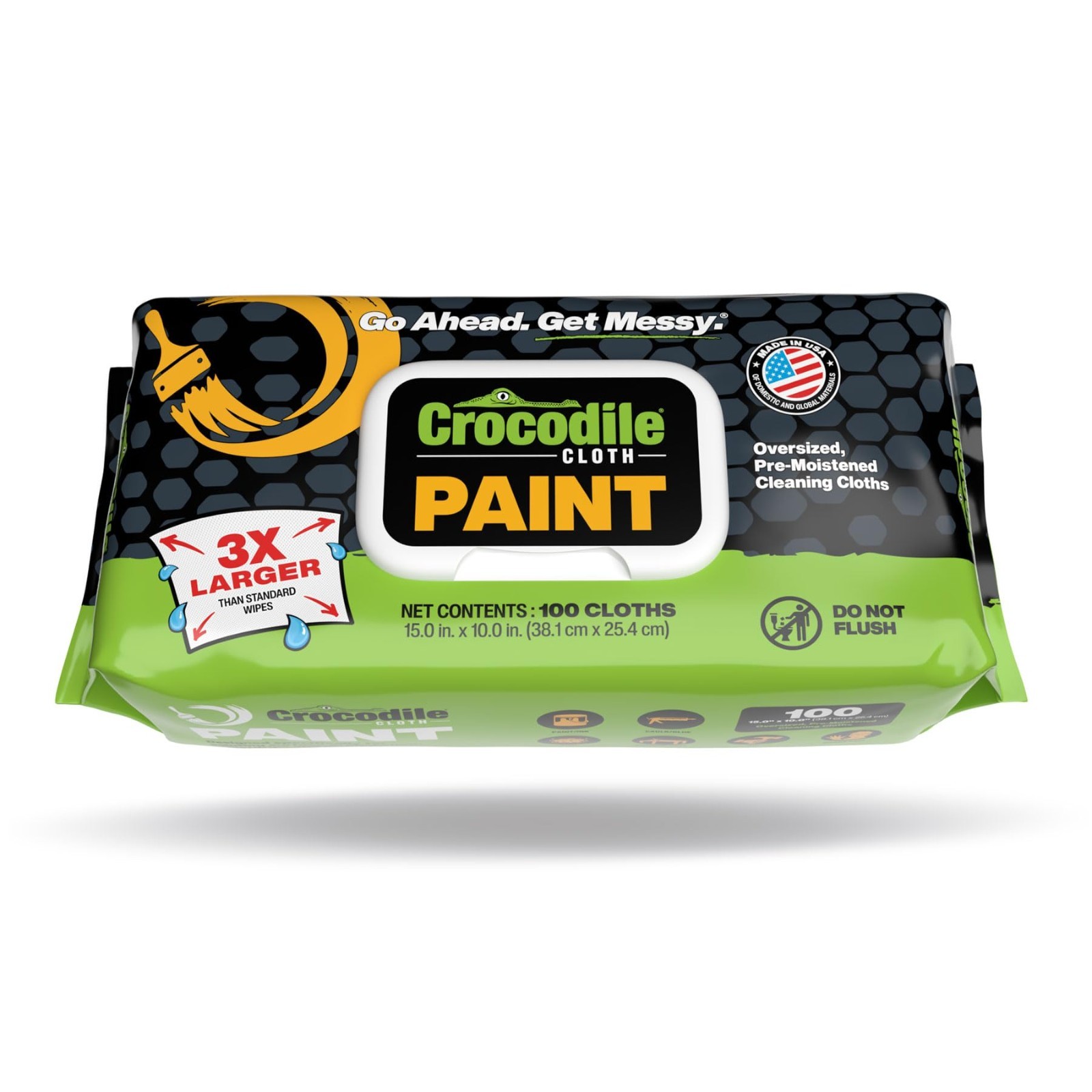 Heavy-Duty Paint Cleaning Wipes 100 Count – 15″ x 10″ for Paint Prep & Cleanup,